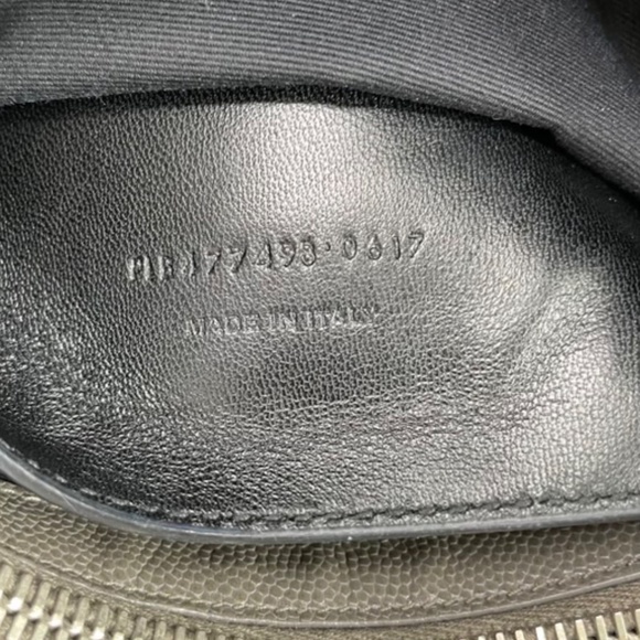 Saint laurent grey grain de poudre small crossbody/shoulder bag. - Picture 11 of 13